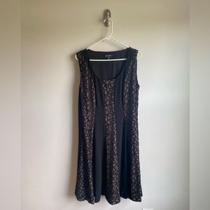 Nine West Lace Overlay A-Line Dress, Size 14W